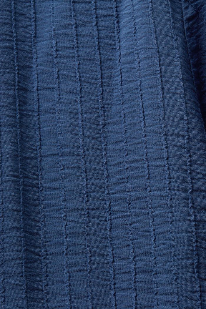Gestructureerde mini-jurk met rimpelingen, GREY BLUE, detail image number 5