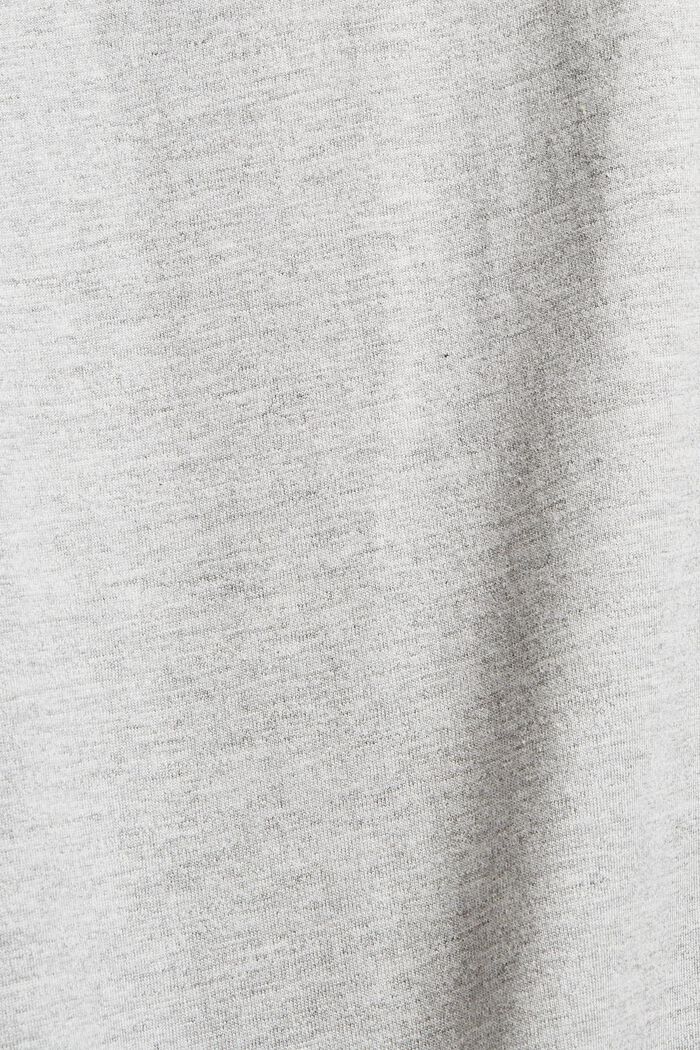Jersey T-shirt met print, biologisch katoen, LIGHT GREY, detail image number 4