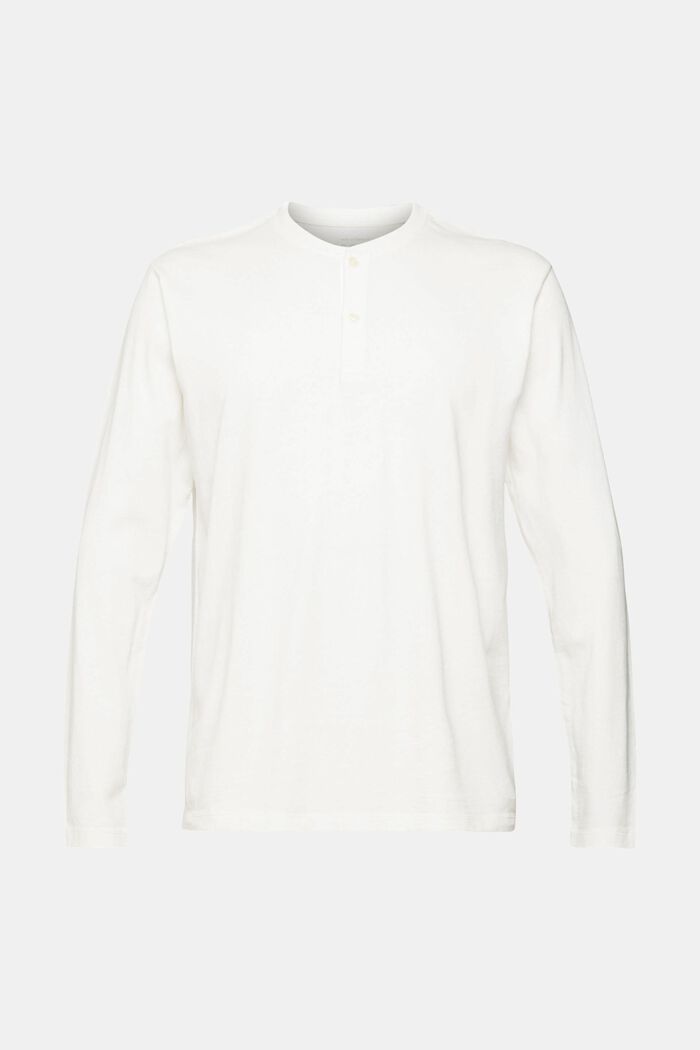 Henley longsleeve, OFF WHITE, detail image number 2