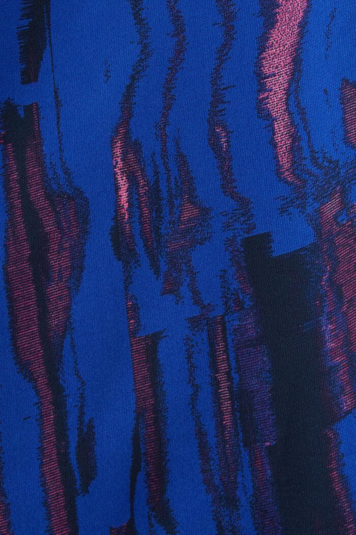 Crêpe chiffon mini-jurk met print, BRIGHT BLUE, detail image number 5