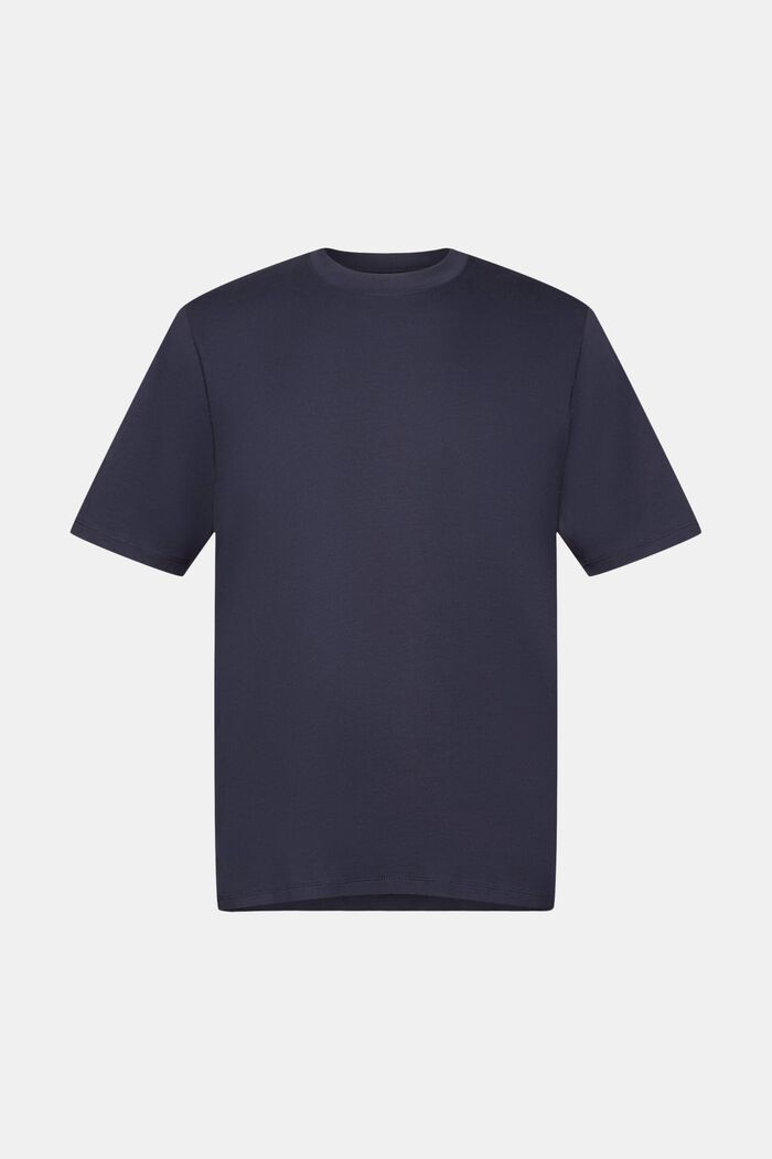 Katoenen T-shirt met ronde hals, NAVY, detail image number 6