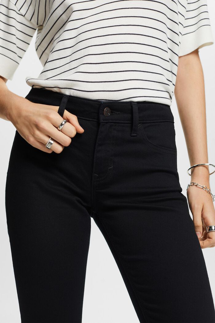 Slim fit jeans met middelhoge taille, BLACK RINSE, detail image number 4