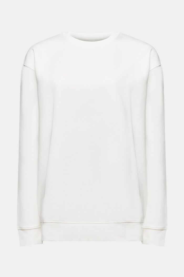 Sweatshirt van een katoenmix, OFF WHITE, detail image number 6