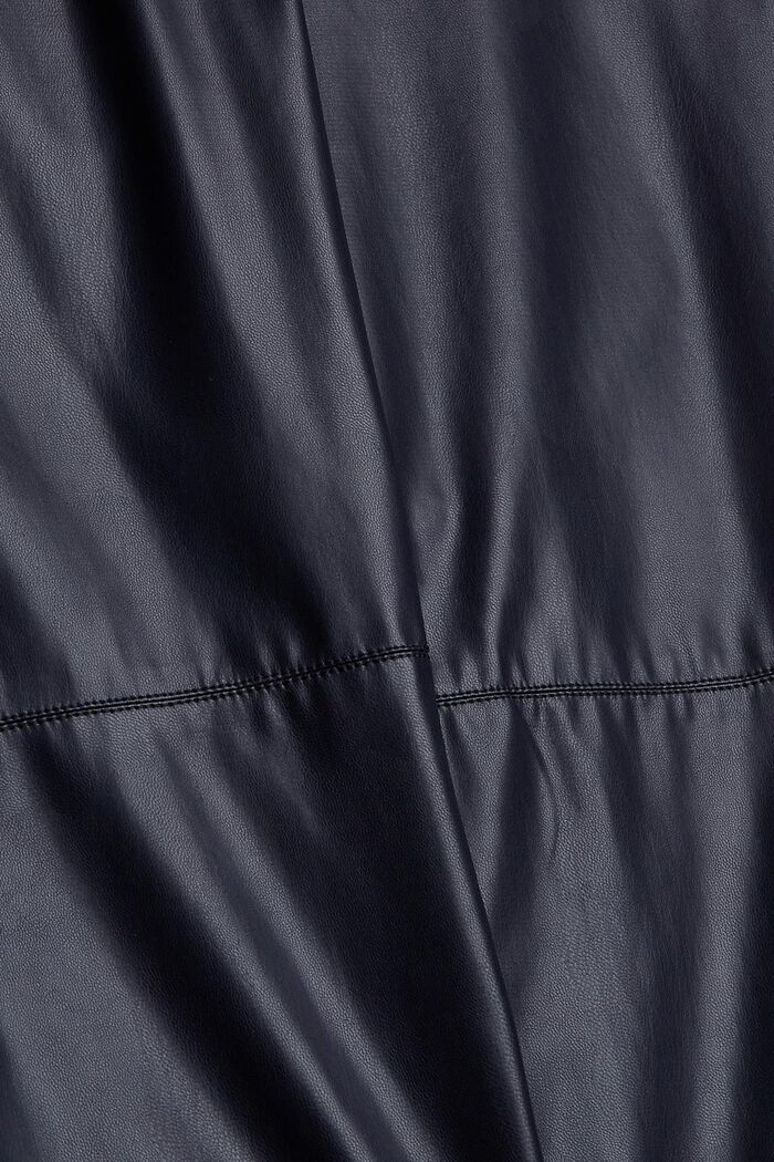 Cropped broek van imitatieleer, NAVY, detail image number 4