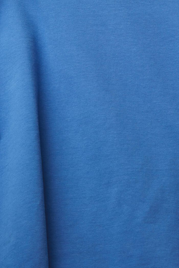 T-shirt met gegolfde zoom, BLUE, detail image number 6