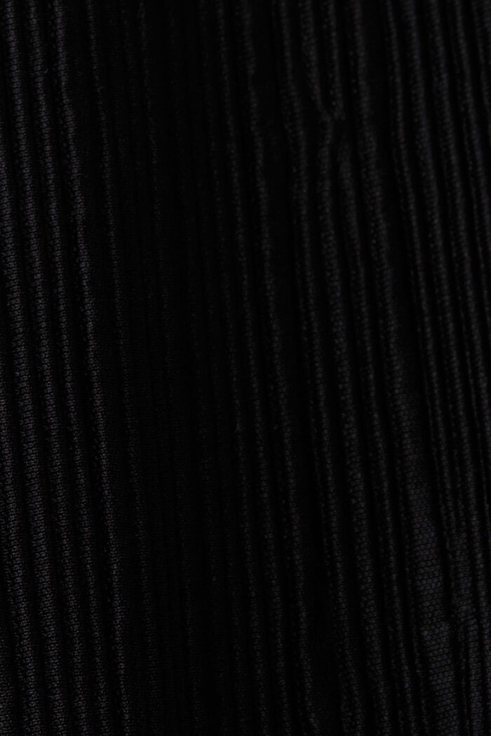 CURVY jersey top met plissés, BLACK, detail image number 4