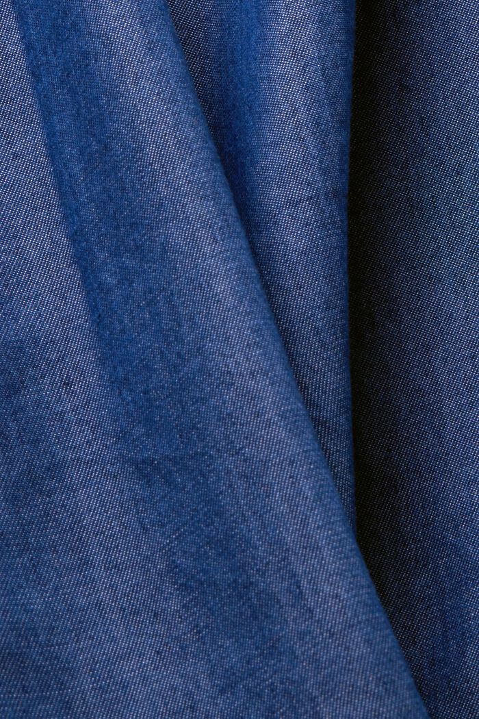 Korte jumpsuit met een denim look, TENCEL™, BLUE MEDIUM WASHED, detail image number 4