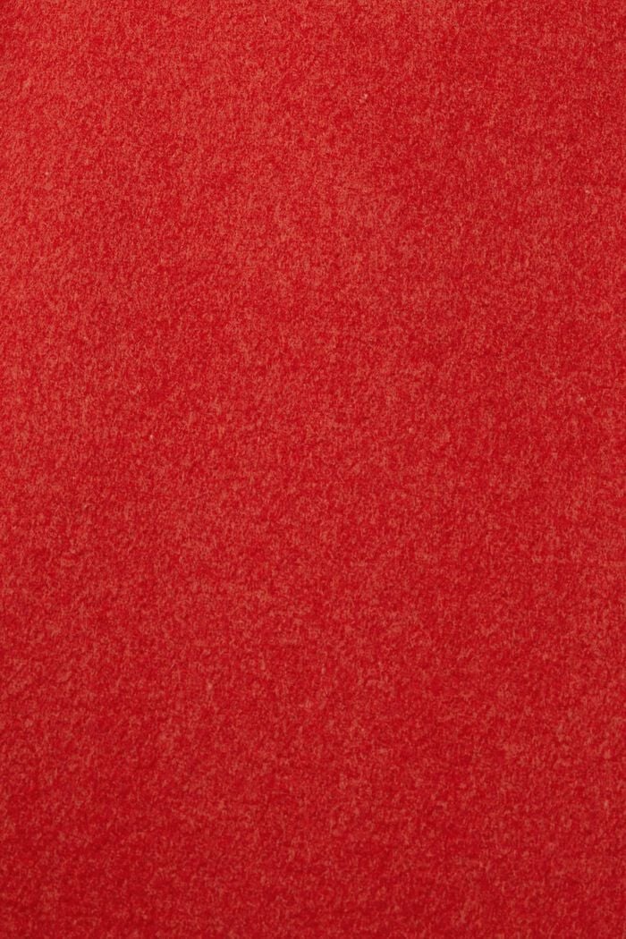 Mantel met wol, ORANGE RED, detail image number 5