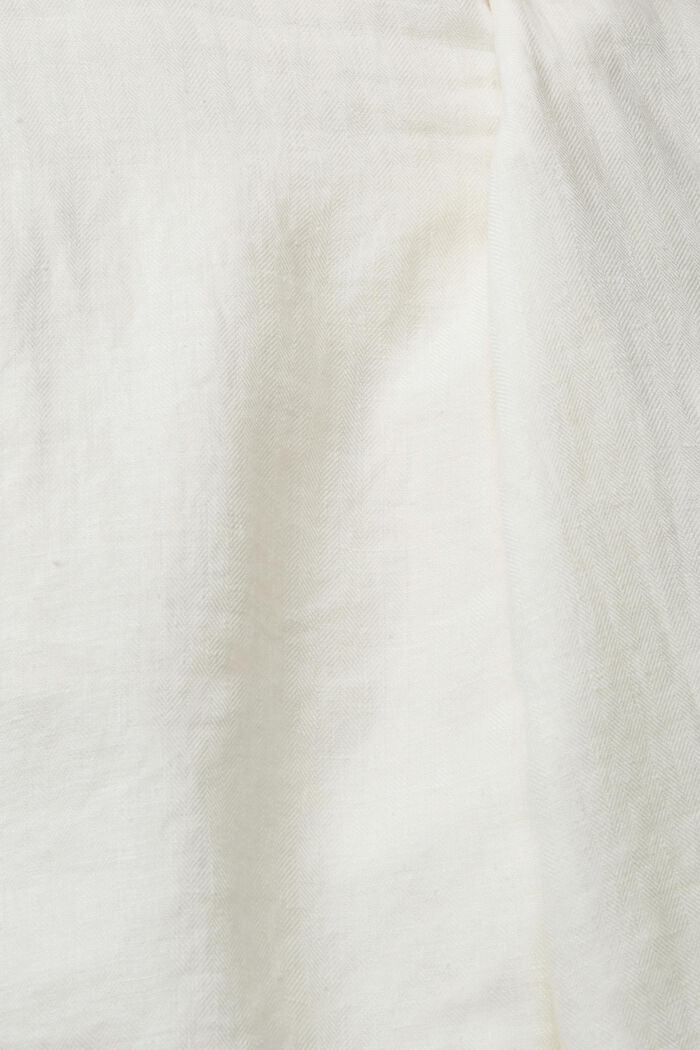 Short van 100% linnen, OFF WHITE, detail image number 4