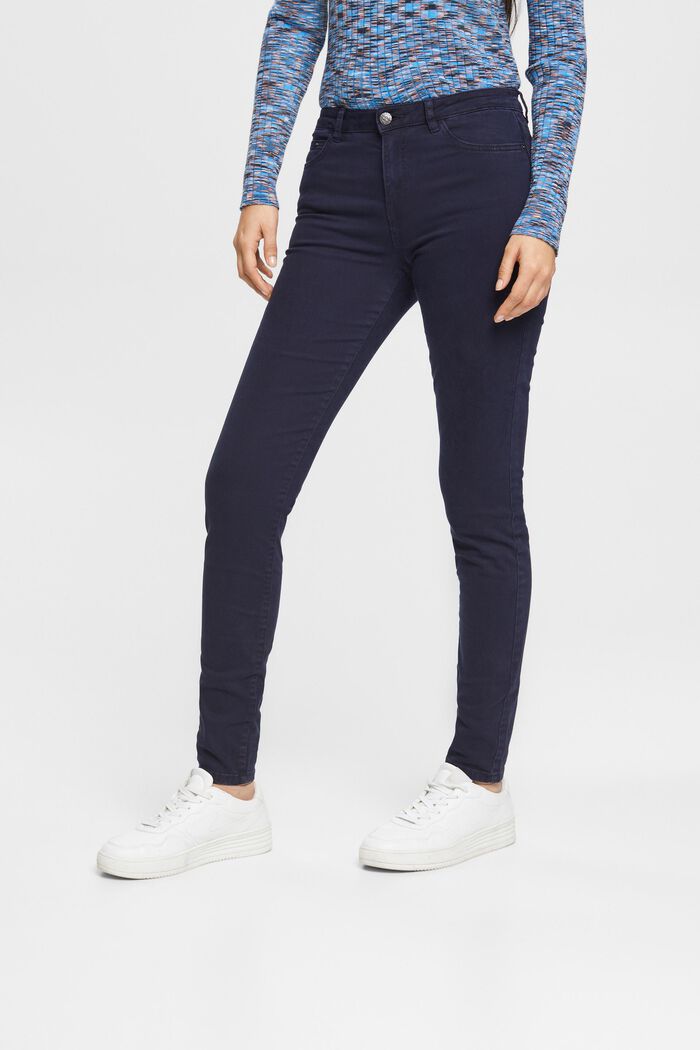 Mid-rise skinny fit broek, NAVY, detail image number 0