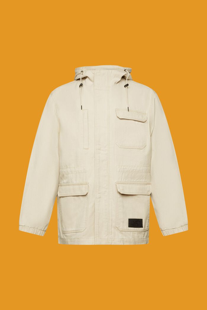 Field jacket van zwaar katoen, SAND, detail image number 6