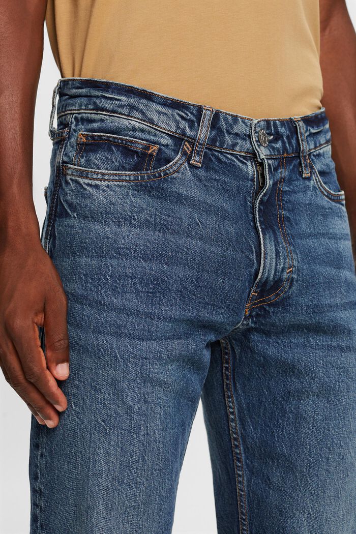 Rechtlijnige jeans met middelhoge taille, BLUE LIGHT WASHED, detail image number 1