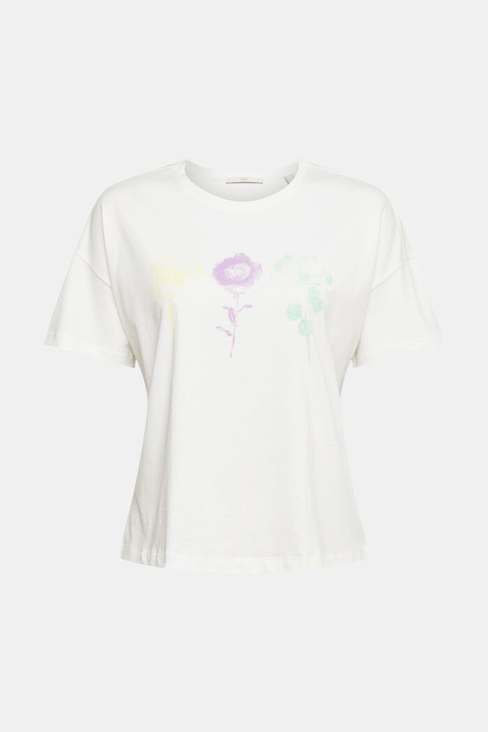 T-shirt met print, OFF WHITE, detail image number 2