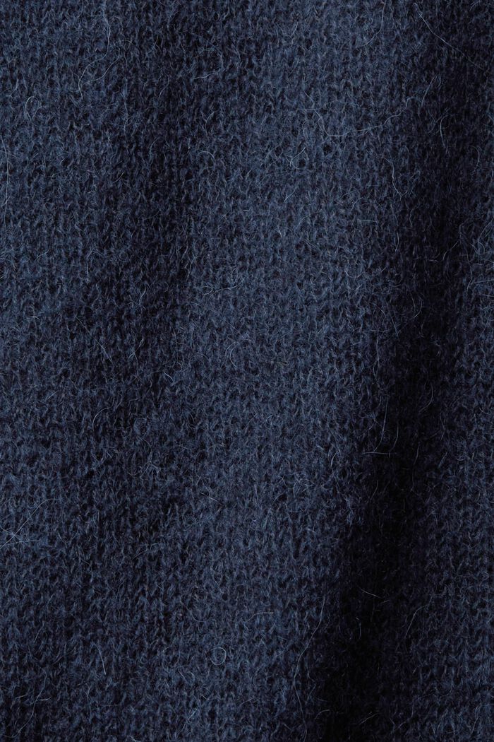 Gestreepte trui met korte mouwen, NAVY, detail image number 6