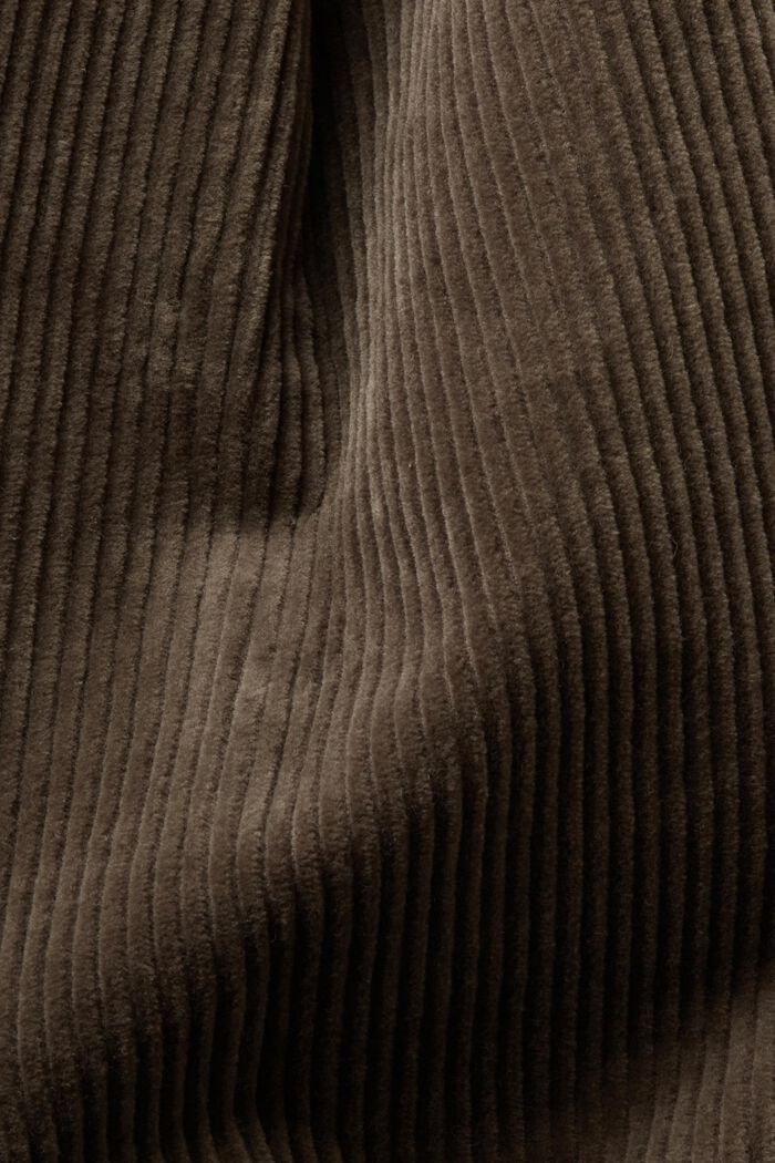 Corduroy broek met wijde pijpen, BROWN GREY, detail image number 6