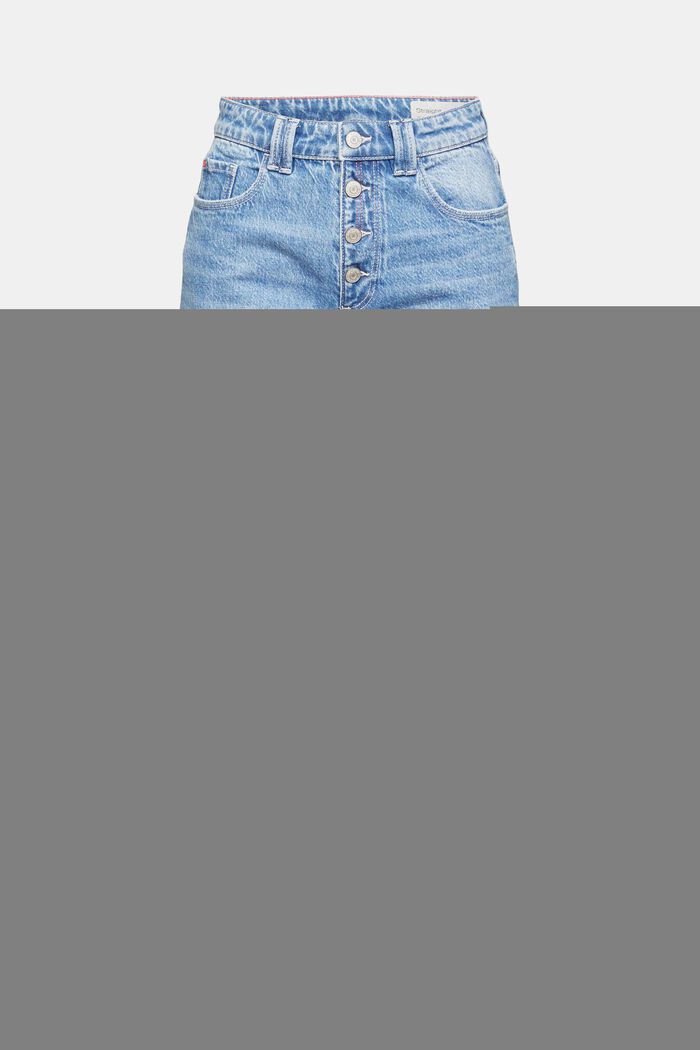 Jeans met knoopsluiting, BLUE MEDIUM WASHED, detail image number 6