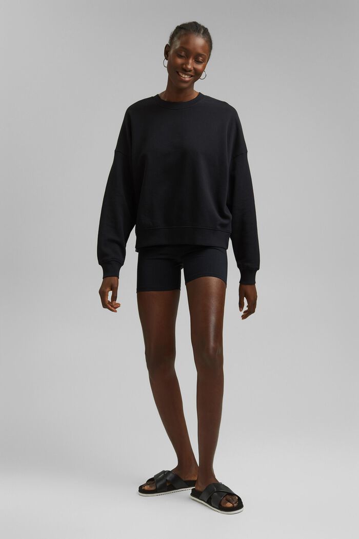 Sweatshirt van 100% biologisch katoen, BLACK, detail image number 1