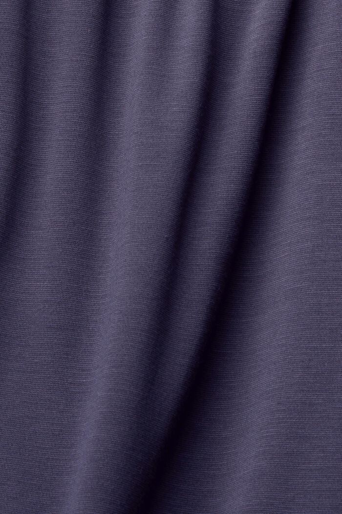 Jersey jurk met de look van een overhemdblouse, LENZING™ ECOVERO™, DARK BLUE, detail image number 5