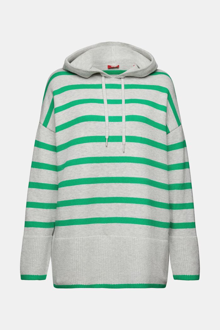 Trui met hoodie, LIGHT GREY/GREEN, detail image number 6