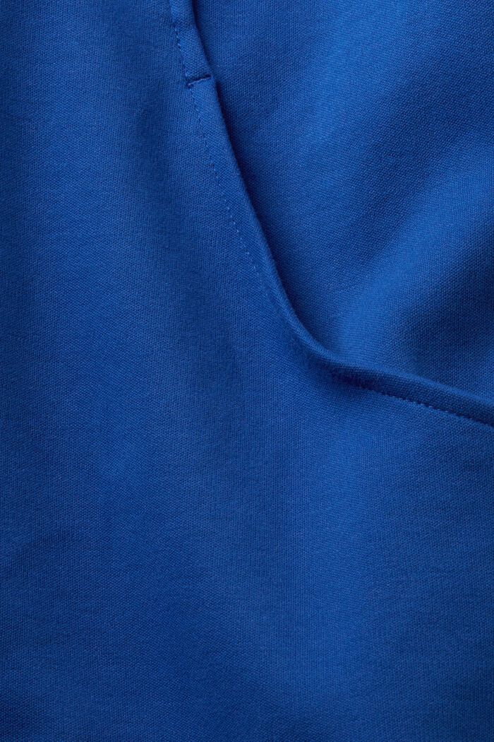 Sweatshirt met rits, katoenmix, BRIGHT BLUE, detail image number 4