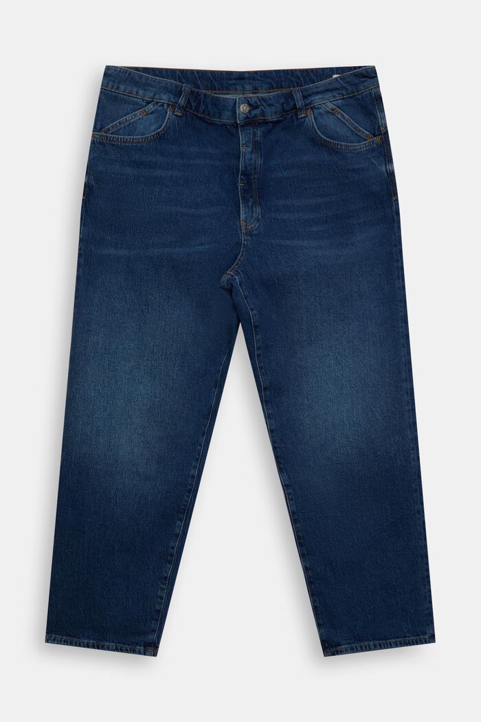CURVY dad jeans met hoge taille, BLUE MEDIUM WASHED, detail image number 2