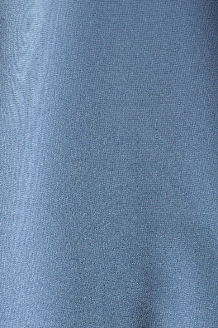 Gerecycled: midirok van crêpe, GREY BLUE, detail image number 4