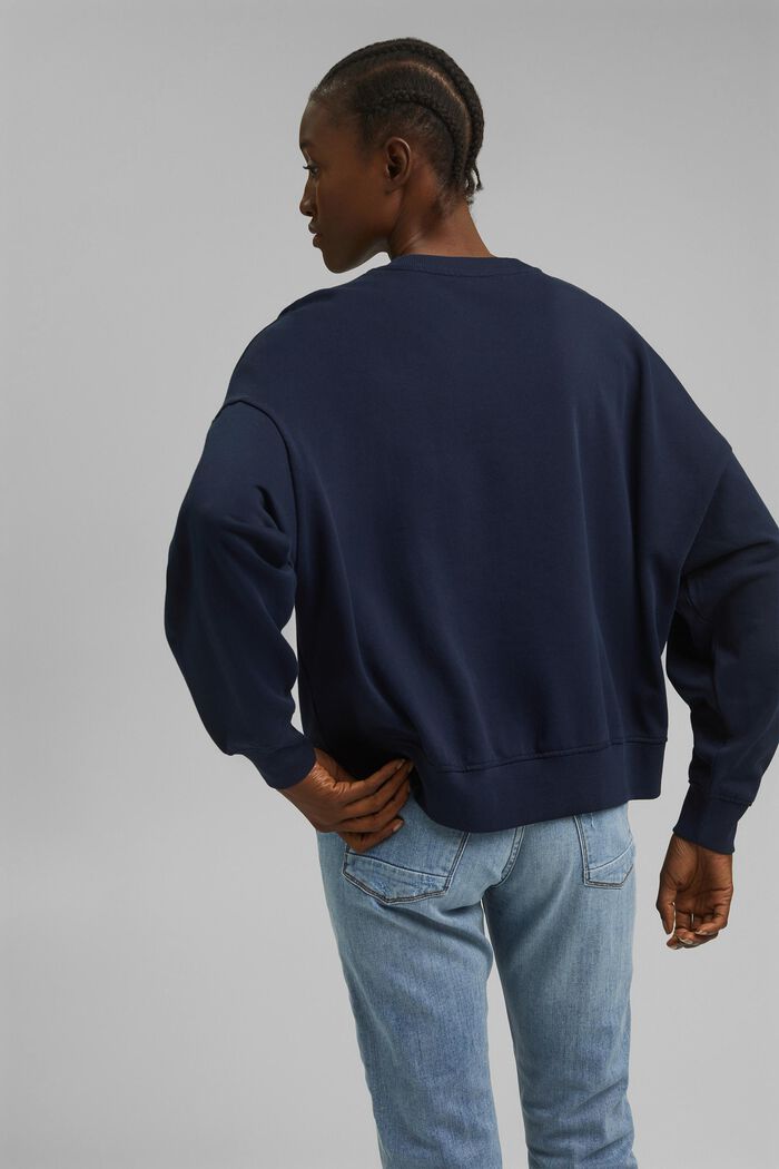 Sweatshirt van 100% biologisch katoen, NAVY, detail image number 3