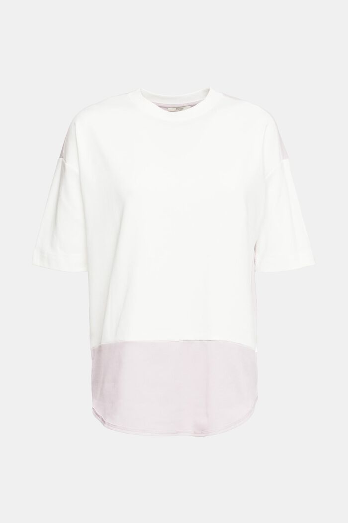 Tweekleurig T-shirt, OFF WHITE, detail image number 5