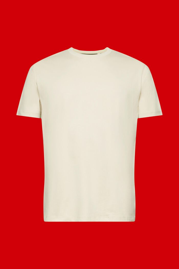 Tweekleurig T-shirt van katoen, LIGHT TAUPE, detail image number 6