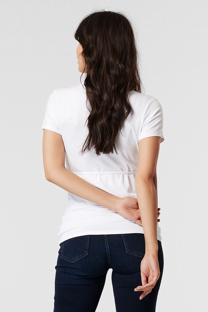 T-shirt met voedingsfunctie, LENZING™ ECOVERO™, WHITE, detail image number 3