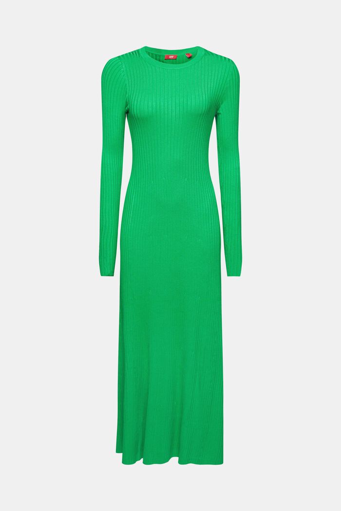 Maxi-jurk van ribbreisel, GREEN, detail image number 6