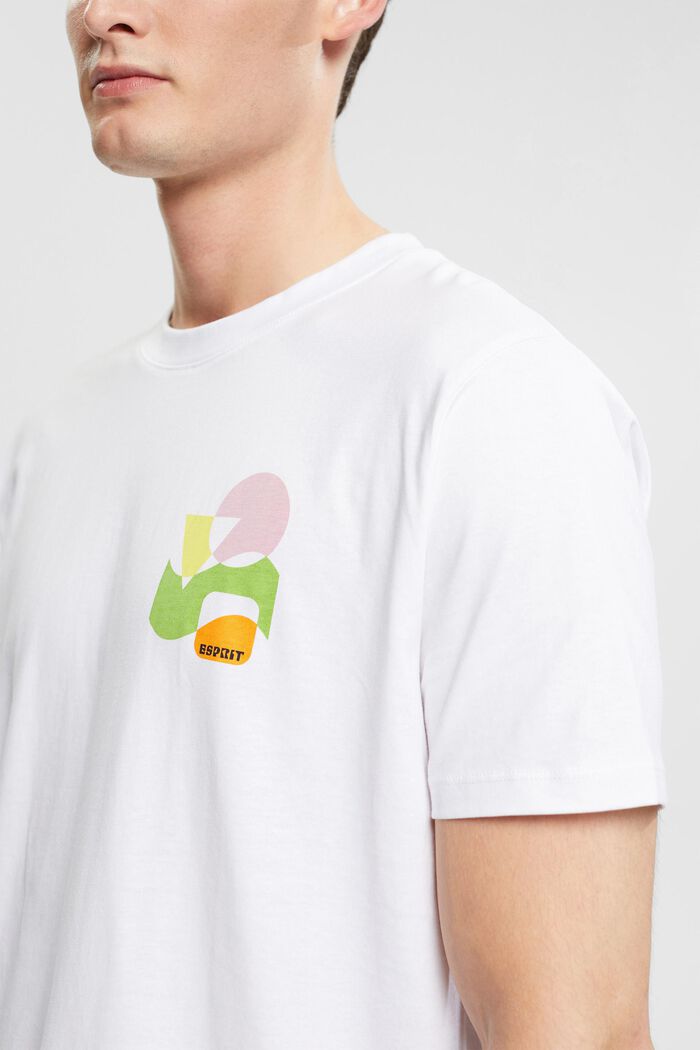 Jersey T-shirt met print, WHITE, detail image number 2
