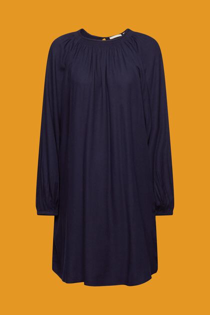 Mini-jurk met zijzakken, NAVY, overview