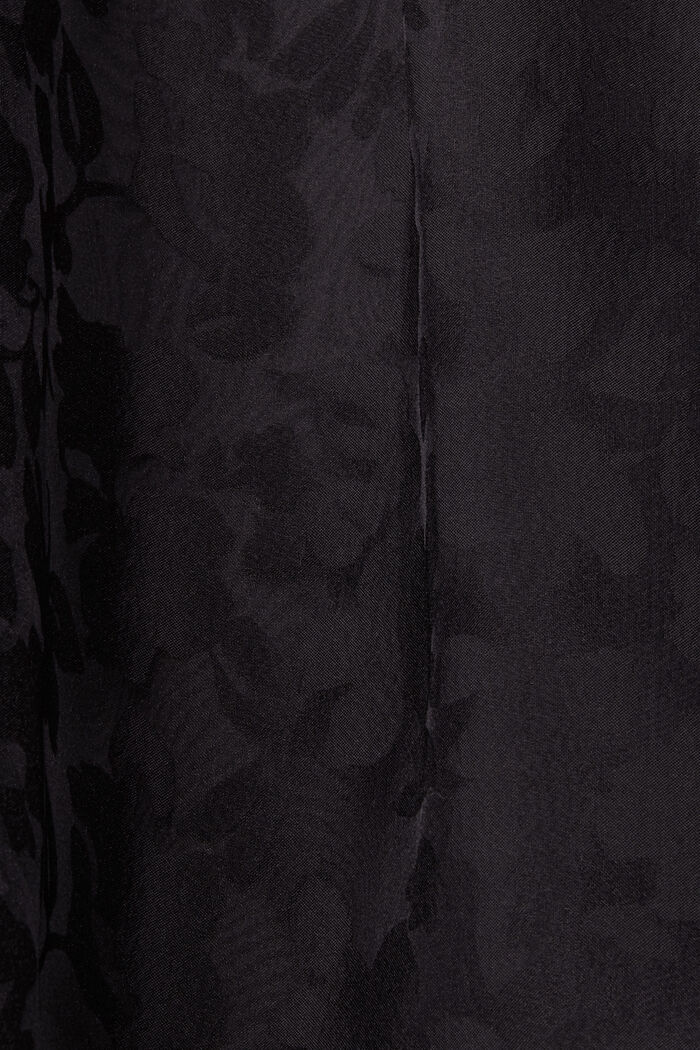 Gerecycled: jurk van tule met bloemetjesmotief, BLACK, detail image number 4