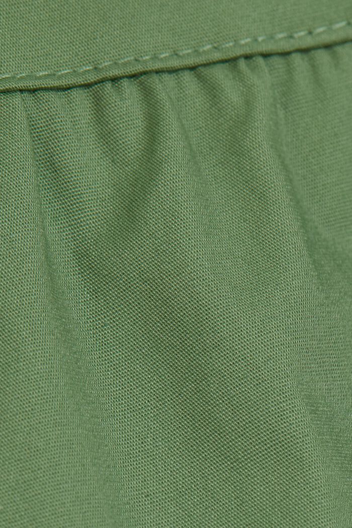 Popeline midi-jurk van biologisch katoen, LEAF GREEN, detail image number 4