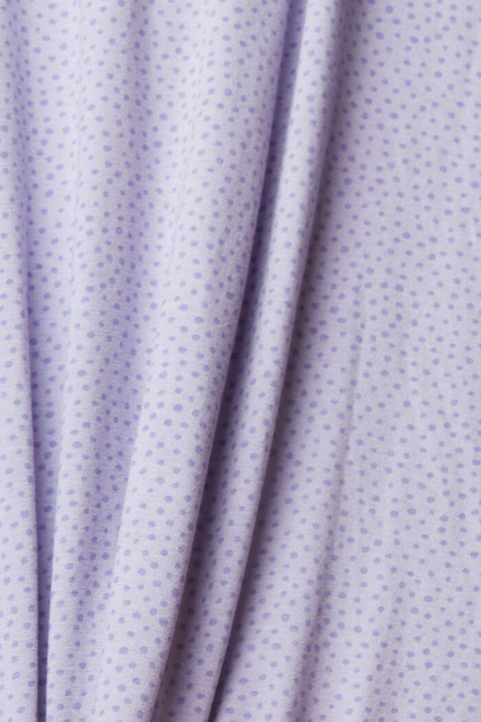 Pyjama-set met stippenprint, LENZING™ ECOVERO™, LAVENDER, detail image number 3