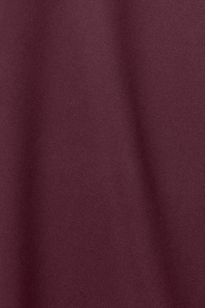Gerecycled: active T-shirt met tunnelkoord en E-DRY, BORDEAUX RED, detail image number 5