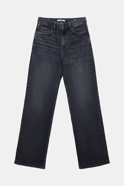 Enkellange 80's jeans met recht model