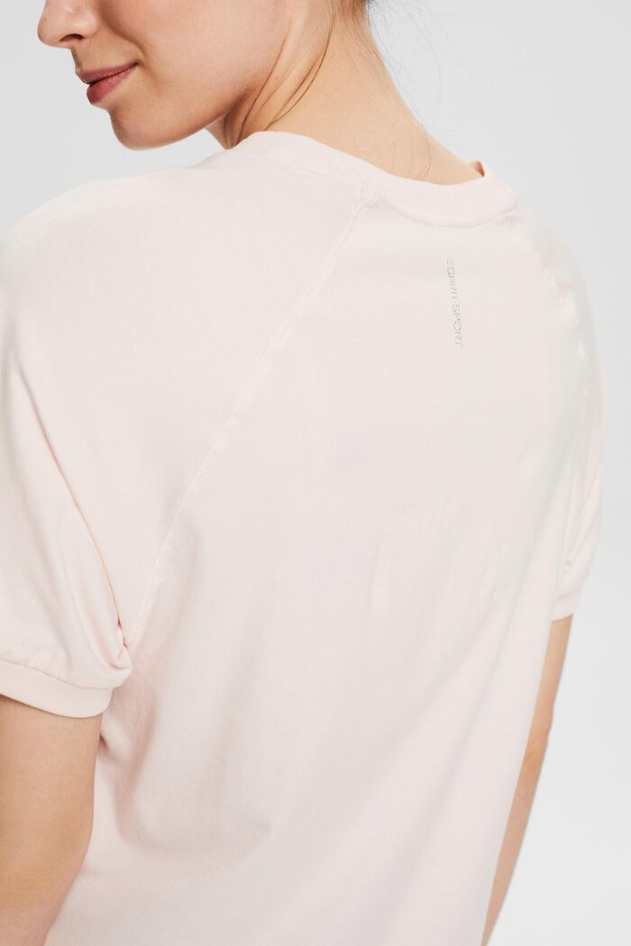T-shirt van katoen met stretch, LIGHT PINK, detail image number 2