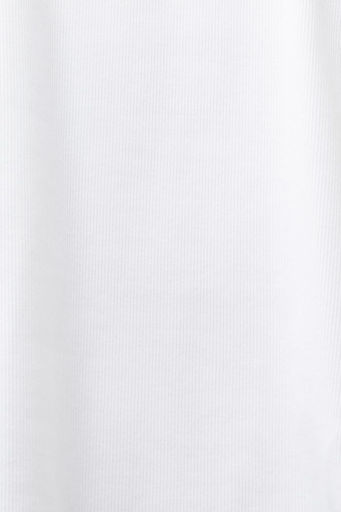 Tanktop van katoen-jersey met logo, WHITE, detail image number 6