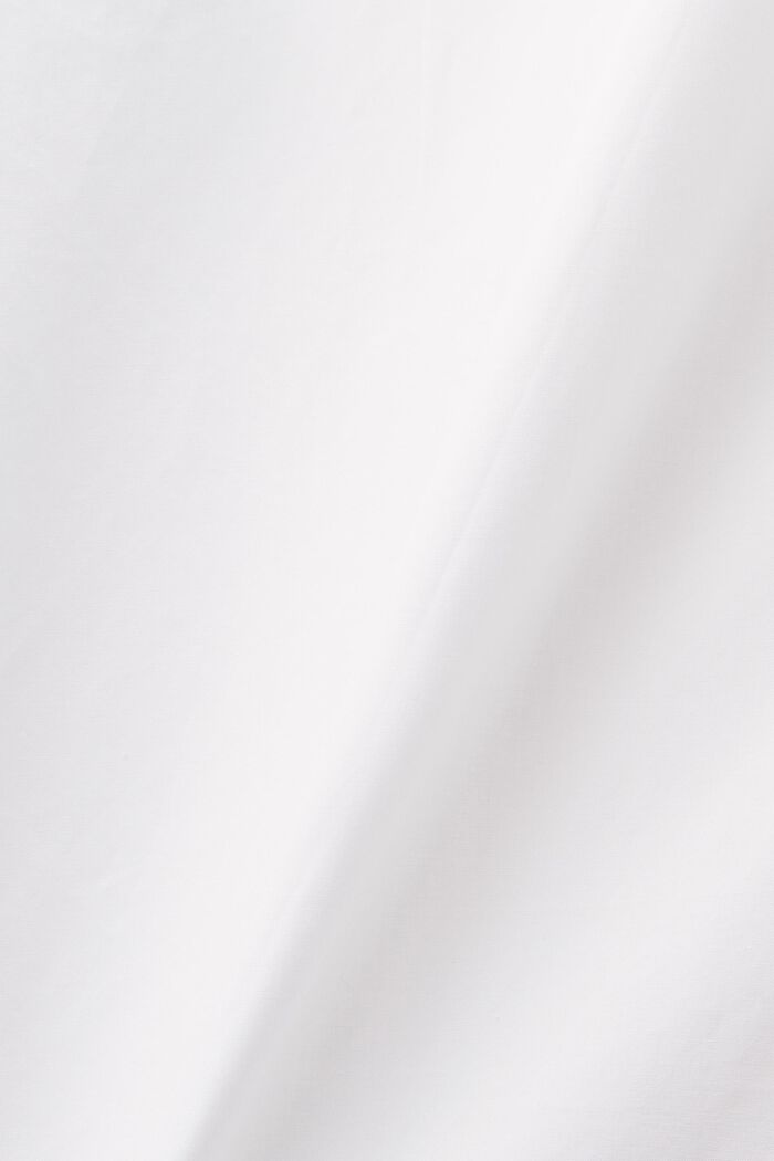 Popeline overhemdjurk met ceintuur, WHITE, detail image number 5