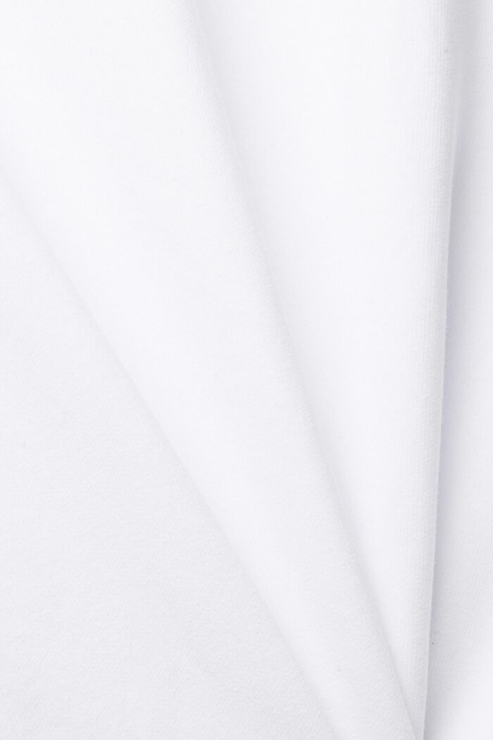Gerecycled: effen sweatshirt, WHITE, detail image number 2