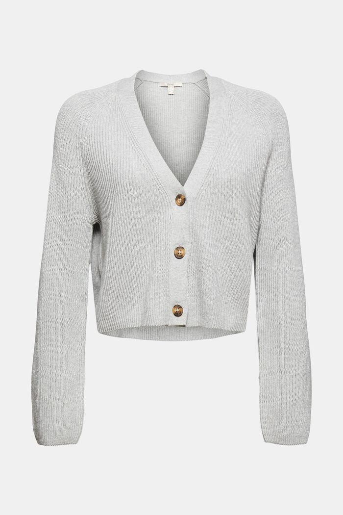 Cropped vest, 100% organic cotton, LIGHT GREY, detail image number 7