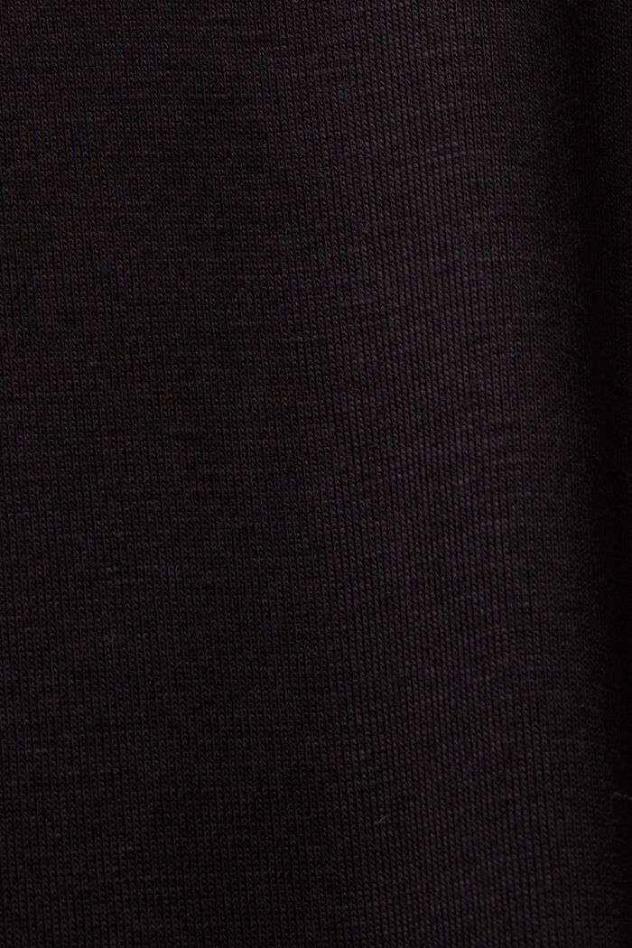 Pyjamashirt van LENZING™ ECOVERO™, BLACK, detail image number 4