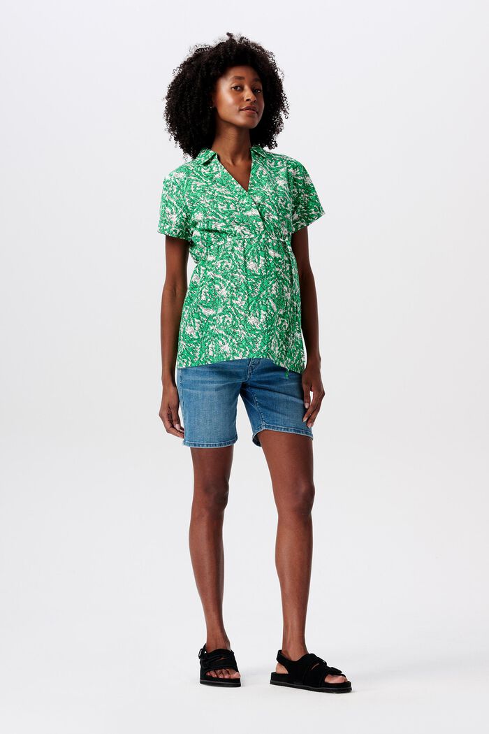 MATERNITY blouse met print, BRIGHT GREEN, detail image number 1
