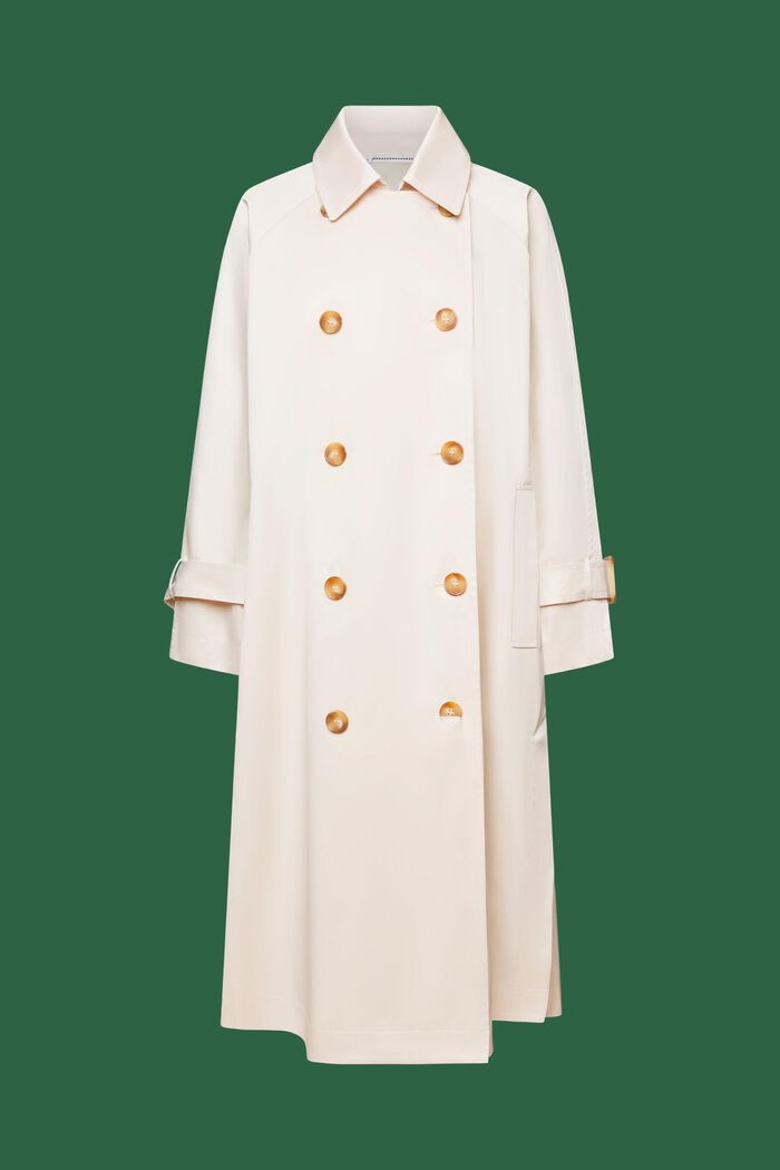 Double-breasted trenchcoat, LIGHT BEIGE, detail image number 6