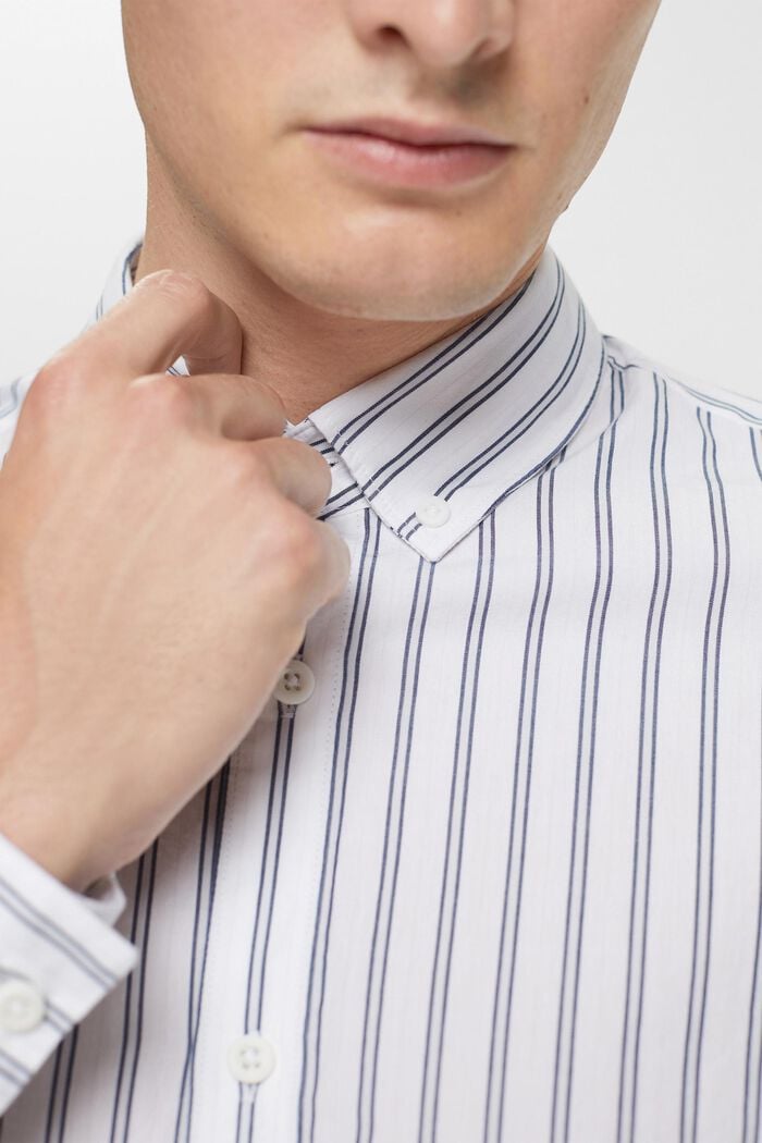 Overhemd met buttondownkraag, WHITE, detail image number 2