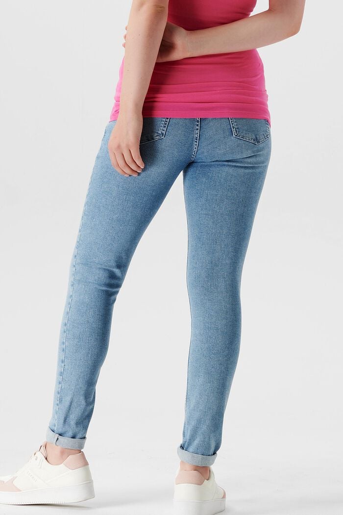 Skinny fit-jeans met band over de buik, LIGHTWASH, detail image number 1