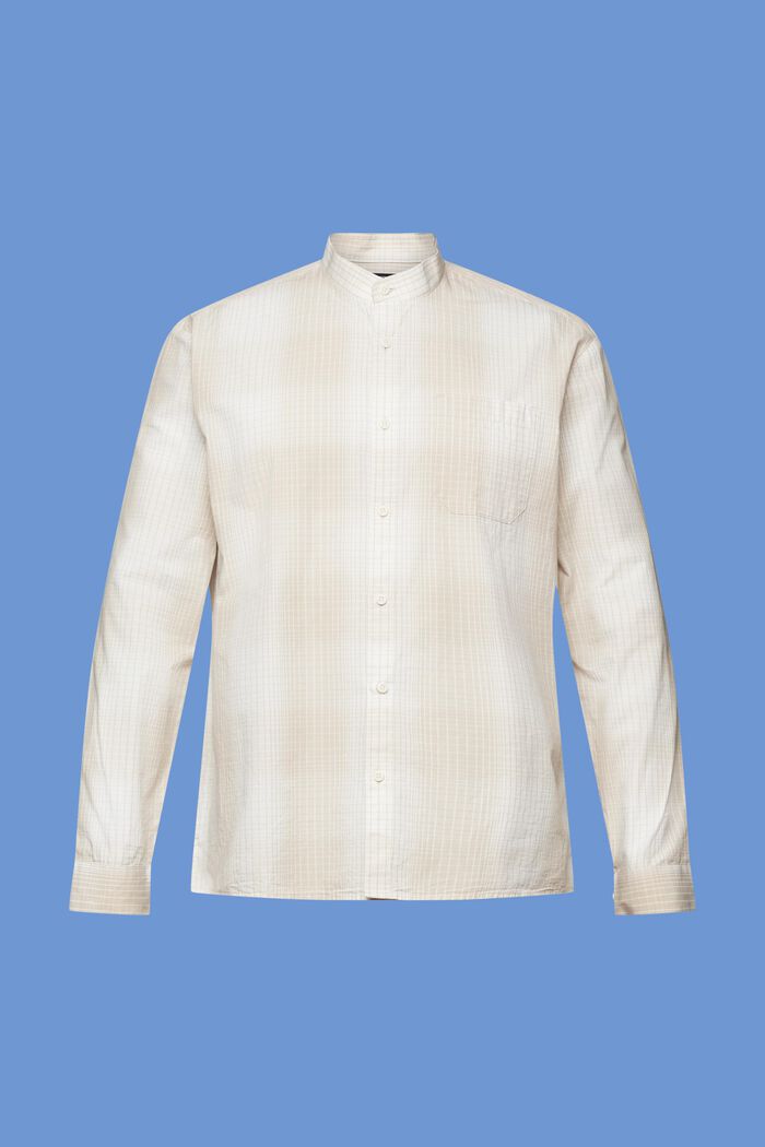 Ombré overhemd met maokraag, LIGHT TAUPE, detail image number 7