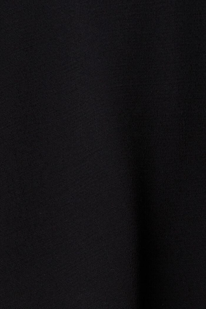 T-shirt met de look van een overhemdblouse, BLACK, detail image number 5
